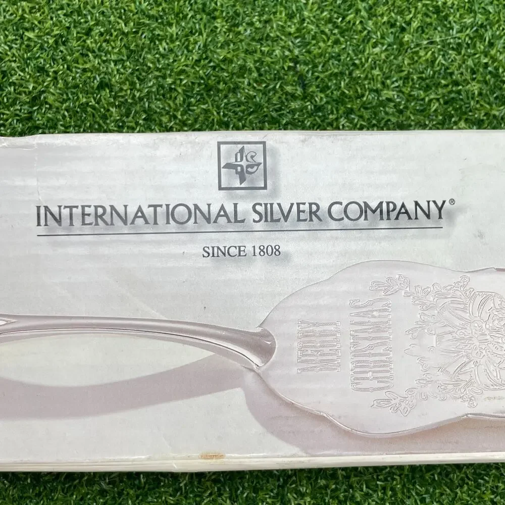 Vintage International Silver Company Silver Plated Christmas Serving Trowel